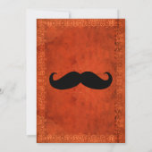 Invitation du parti Mustache Halloween (Dos)