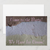 Invitation du parti napolitain "We have Ice Cream" (Devant / Derrière)