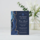 Invitation du parti Navy Blue Gold B'nai Mitzvah (Debout devant)