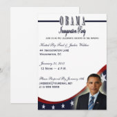 Invitation du parti Obama pour l'investiture 2013 (Devant / Derrière)