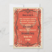 Invitation du parti occidental rustique (Dos)