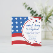Invitation du parti Patriotic Flag 4 juillet (Debout devant)