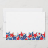 Invitation du parti Patriotic Stars 4 juillet (Dos)