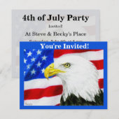 Invitation du parti patriotique - "American Pride" (Devant / Derrière)