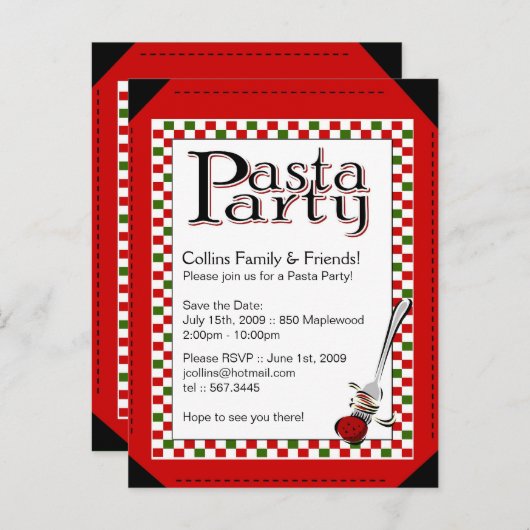 Invitation du parti Patsa (Devant / Derrière)