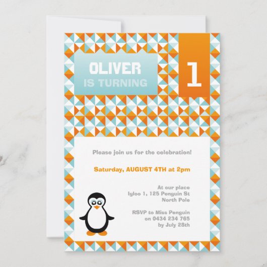 Invitation du parti Penguin (Devant)