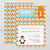 Invitation du parti Penguin (Devant / Derrière)