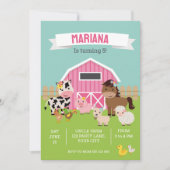 INVITATION DU PARTI PINK FARM (Devant)