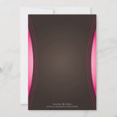 Invitation du parti Pink Hookah (Dos)
