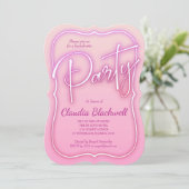 Invitation du parti Pink Neon (Debout devant)