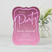 Invitation du parti Pink Neon (Debout devant)