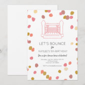Invitation du Parti Poppy Bounce House (Devant / Derrière)