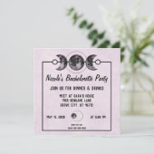 Invitation du parti Purple Bachelorette Goth Wicca (Debout devant)