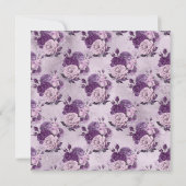 Invitation du parti Purple Bachelorette Goth Wicca (Dos)