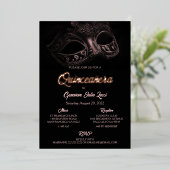 Invitation du parti Quinceanera à la masquerade Ba (Debout devant)