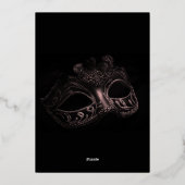 Invitation du parti Quinceanera à la masquerade Ba (Verso)