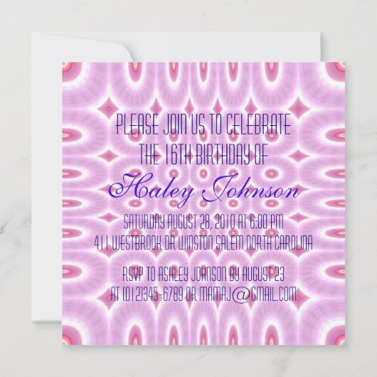 Invitation du Parti Regalia (Dos)