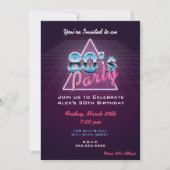Invitation du parti Retro 80's (Devant)