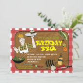 Invitation du parti Retro BBQ (Debout devant)