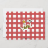 Invitation du parti Retro BBQ (Dos)