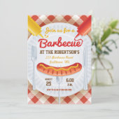 Invitation du parti Retro BBQ sur En vichy (Debout devant)