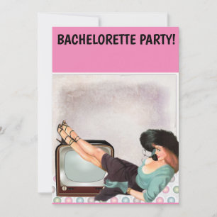 INVITATION DU PARTI RETRO WOMAN BACHELORETTE