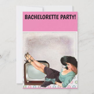 INVITATION DU PARTI RETRO WOMAN BACHELORETTE