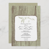 Invitation du parti rustique (Devant / Derrière)