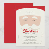 Invitation du parti Santa Claus (Devant / Derrière)