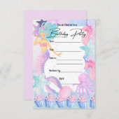 INVITATION DU PARTI Sirena (Devant / Derrière)