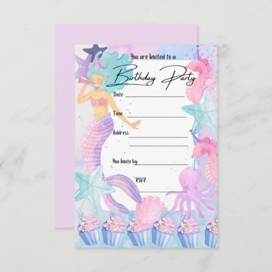 INVITATION DU PARTI Sirena (Devant / Derrière)