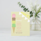 Invitation du parti social Glace Cream (Debout devant)