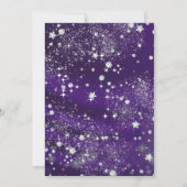 Invitation du parti Sparkle Diamond Purple Bachelo (Dos)