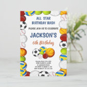 Invitation du parti sportif Boys éditable (Debout devant)