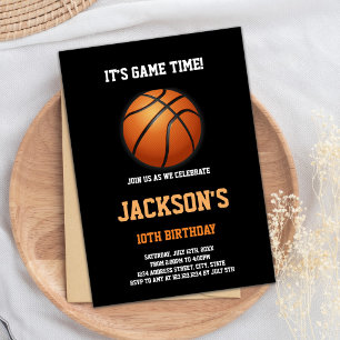 Invitation du parti sportif Slam Dunk Boys Editabl