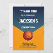 Invitation du parti sportif Slam Dunk Boys Editabl (Devant)