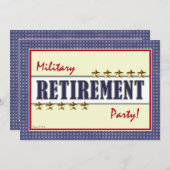Invitation du parti Stars Retraite militaire (Devant / Derrière)