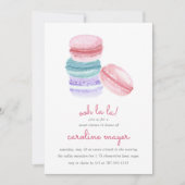 Invitation du Parti Sweet sixteen des Macarons fra (Devant)