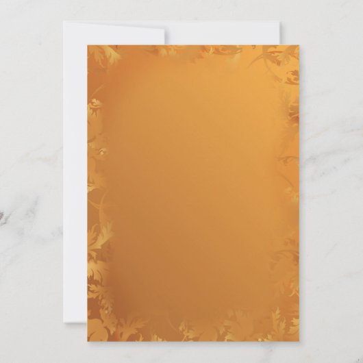 Invitation du Parti Thanksgiving turc (Dos)