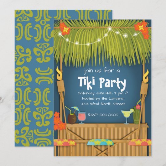 Invitation du parti Tiki (Devant / Derrière)