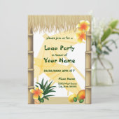 Invitation du parti tropical Hawaiian Luau Tiki Hu (Debout devant)