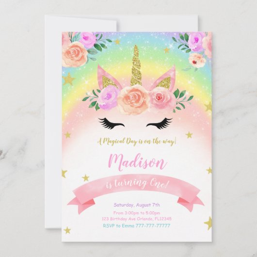 Invitation du Parti Unicorn (Devant)