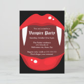 Invitation du parti vampire aux crocs et aux lèvre (Debout devant)