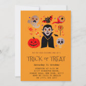 Invitation du parti Vampire d'Halloween (Devant)