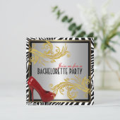 Invitation du parti Zebra and Hot Red Heels (Debout devant)