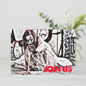 Invitation du parti Zombie Apocalypse (Debout devant)