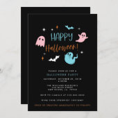 Invitation du Pastel Halloween Party (Devant / Derrière)