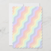 Invitation du Pastel Rainbow Waves Party (Dos)