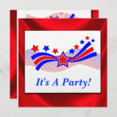 Invitation Du Patriotic Party (Devant / Derrière)