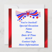 Invitation Du Patriotic Party (Dos)